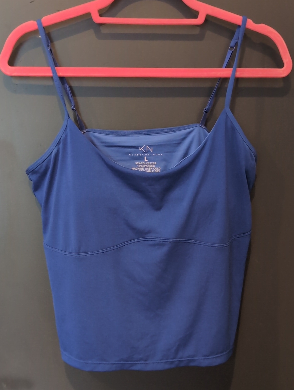 Klassy Blue Tank with Padding - Size L